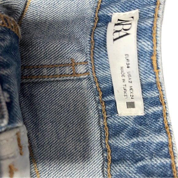 Zara high waisted button fly shorts size 2 - Picture 4 of 7